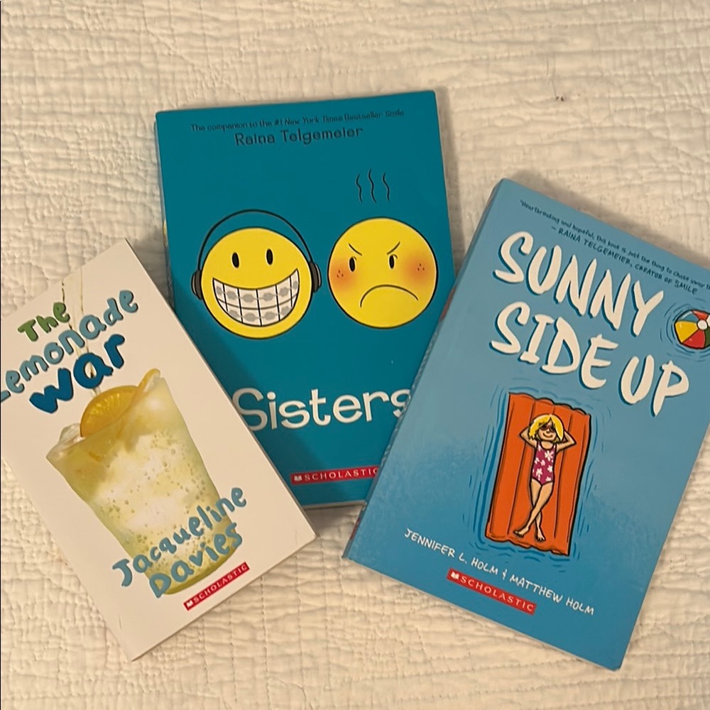 Scholastic Book Set - Blue and White Covers